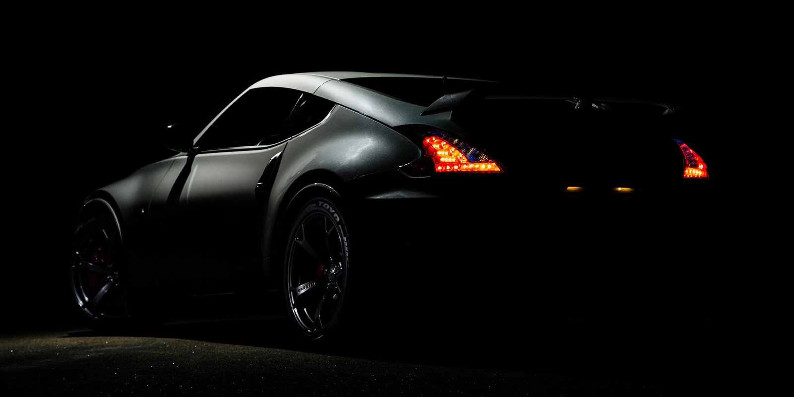 Dark car in low light